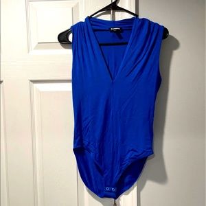 Express Sleeveless Bodysuit Royal Blue M